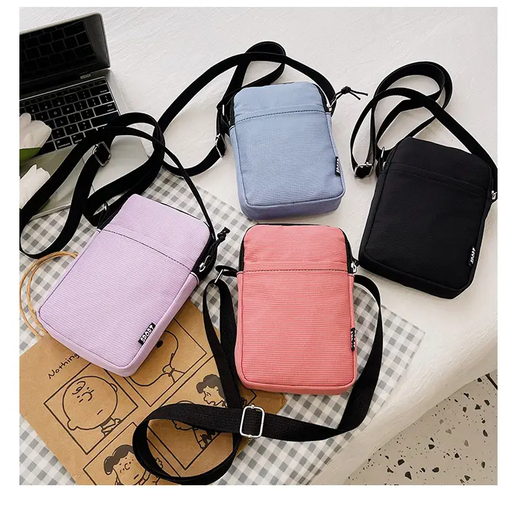 Trendy Yellow Square Mobile Phone Bag for Women — feature 23