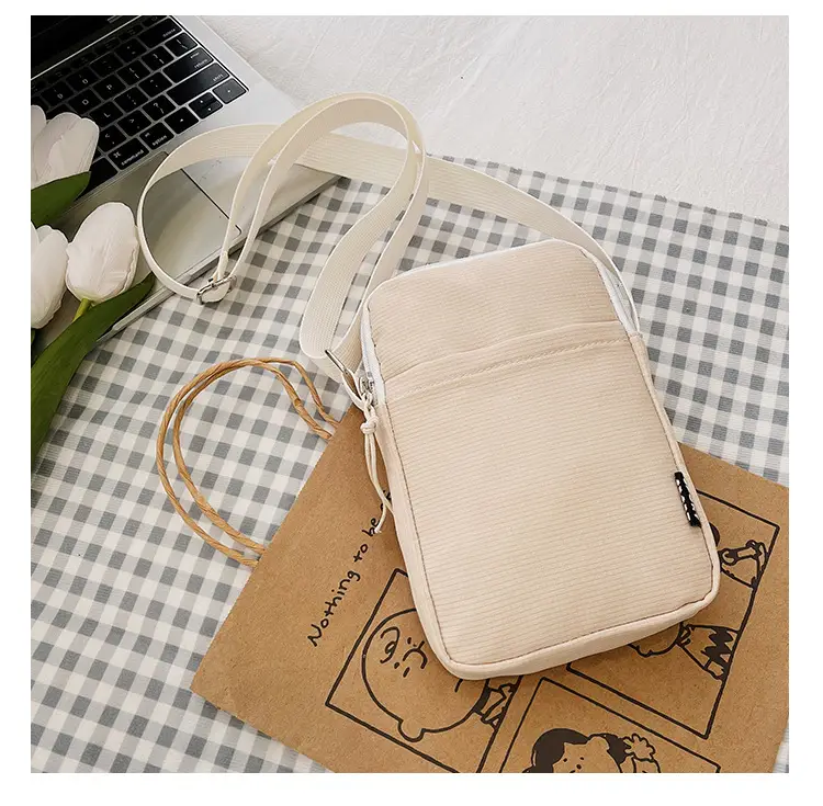 Trendy Yellow Square Mobile Phone Bag for Women — feature 36