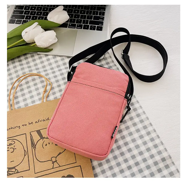Trendy Yellow Square Mobile Phone Bag for Women — feature 40