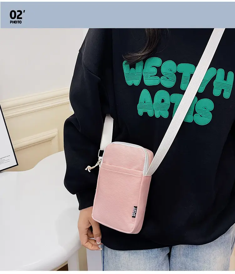 Trendy Yellow Square Mobile Phone Bag for Women — feature 5