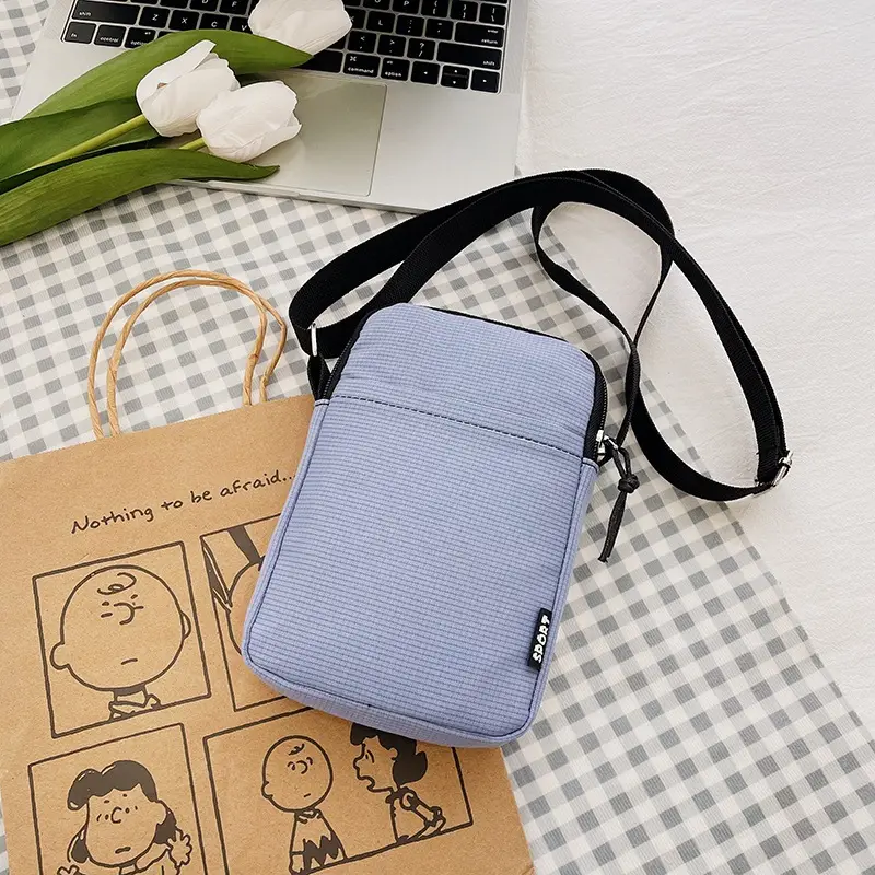 Trendy Yellow Square Mobile Phone Bag for Women - Image 7