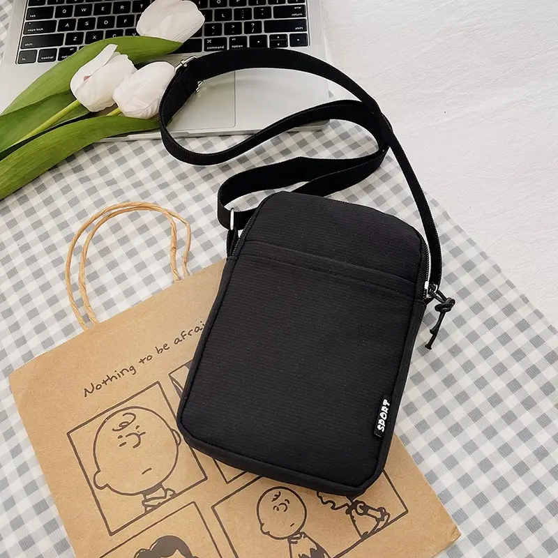 Trendy Yellow Square Mobile Phone Bag for Women - Image 8