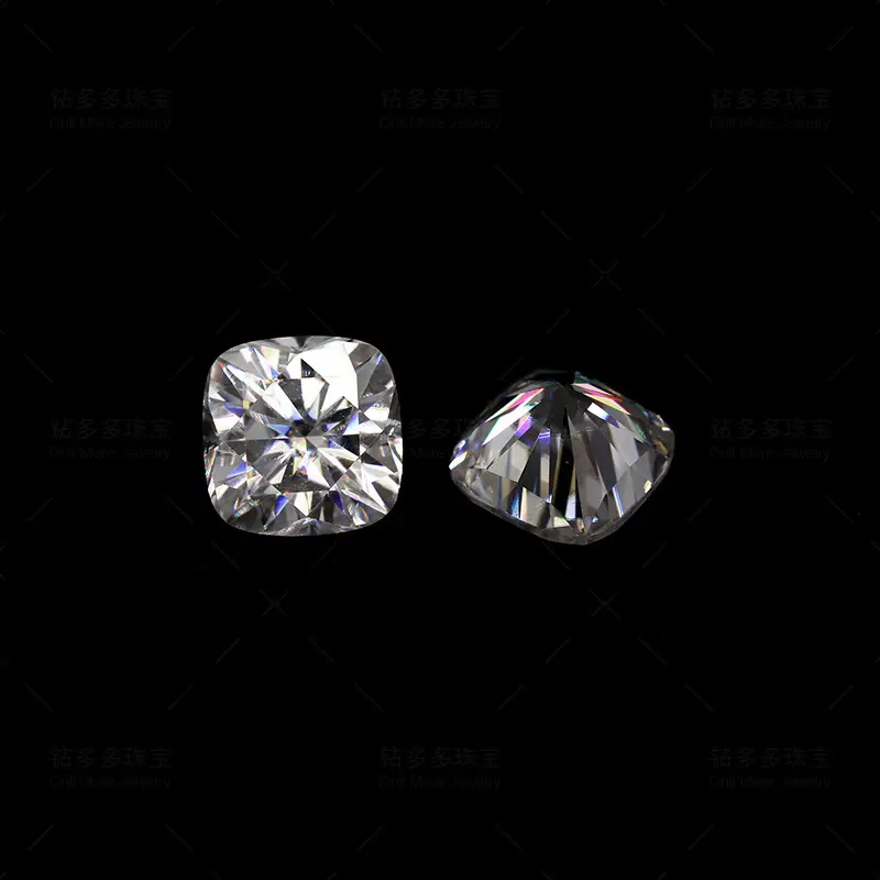 Square Cut Moissanite Gemstone 7x7mm Fat Square - Image 3