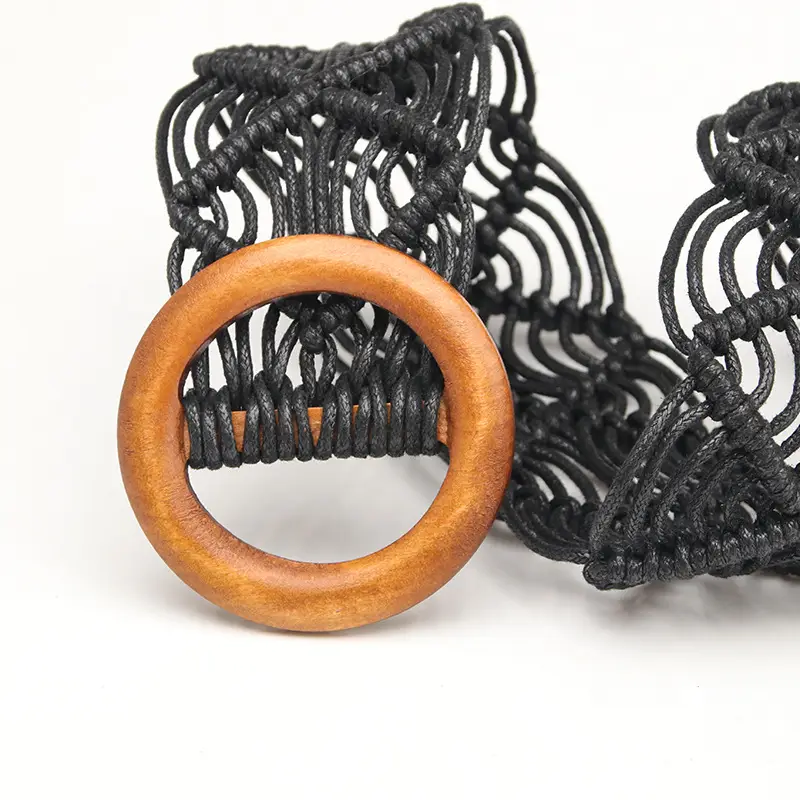 New Bohemian Hollow Woven Wax Rope Belt for Women - Image 8