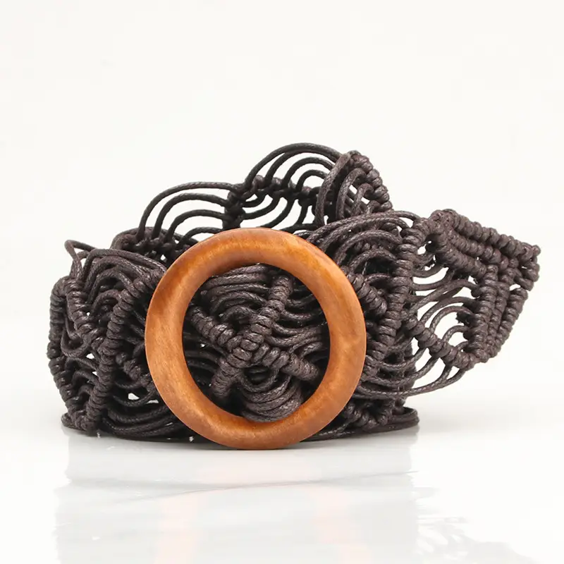 New Bohemian Hollow Woven Wax Rope Belt for Women - Image 5
