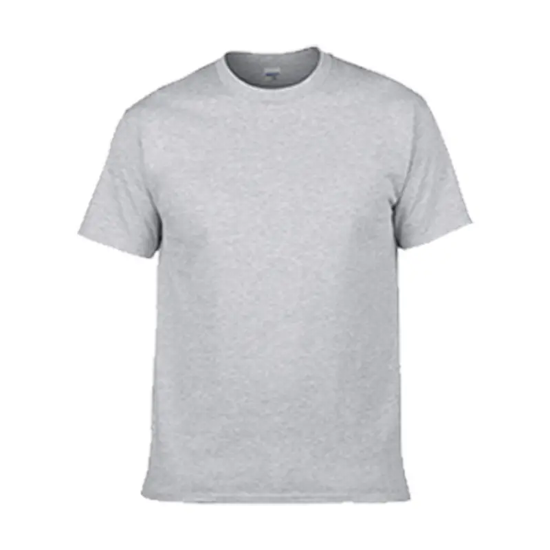 Pure Cotton Gray T-Shirt for Men Women 180g Export Large - Image 3
