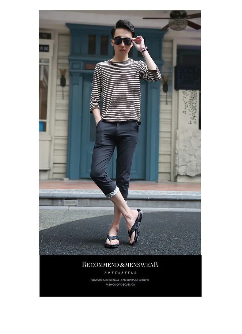 Men's Grey Beach Flats with Red Sole — feature 10