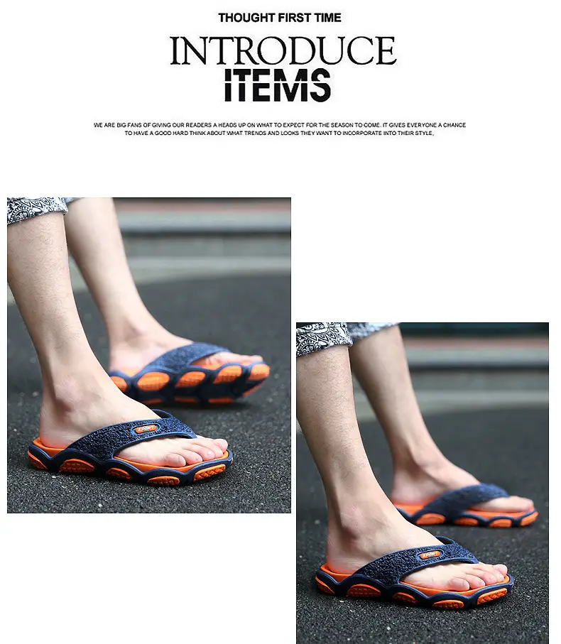 Men's Grey Beach Flats with Red Sole — feature 25