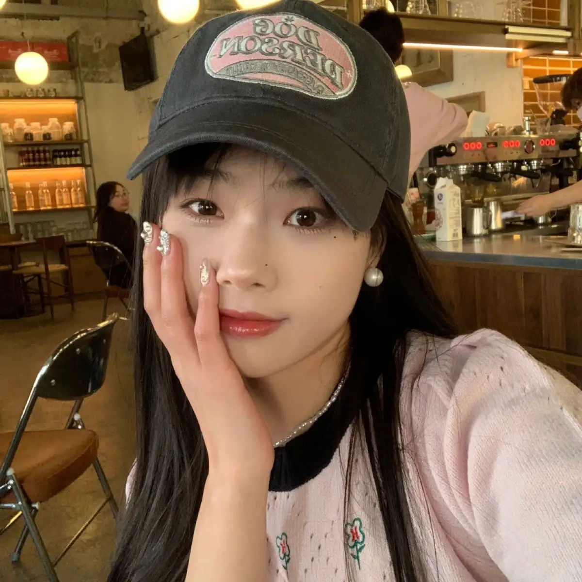 Women American Retro Embroidered Cap Baseball Cap - Image 3