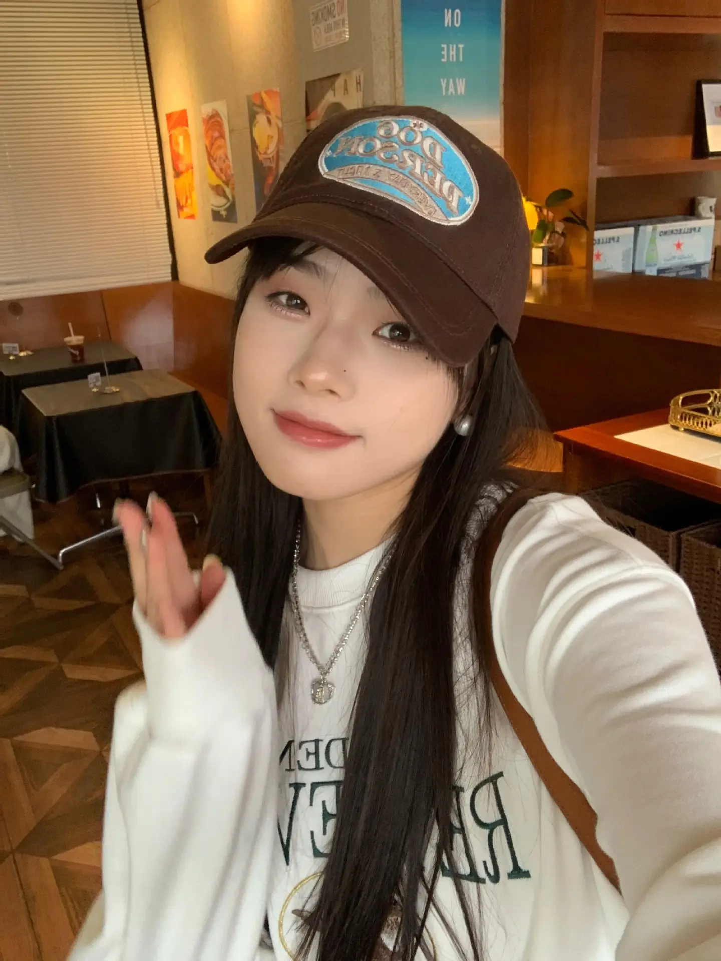 Women American Retro Embroidered Cap Baseball Cap - Image 5