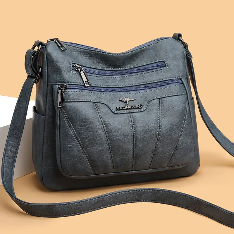 Black Embroidered Shoulder Crossbody Bag for Women 2025 - Image 8