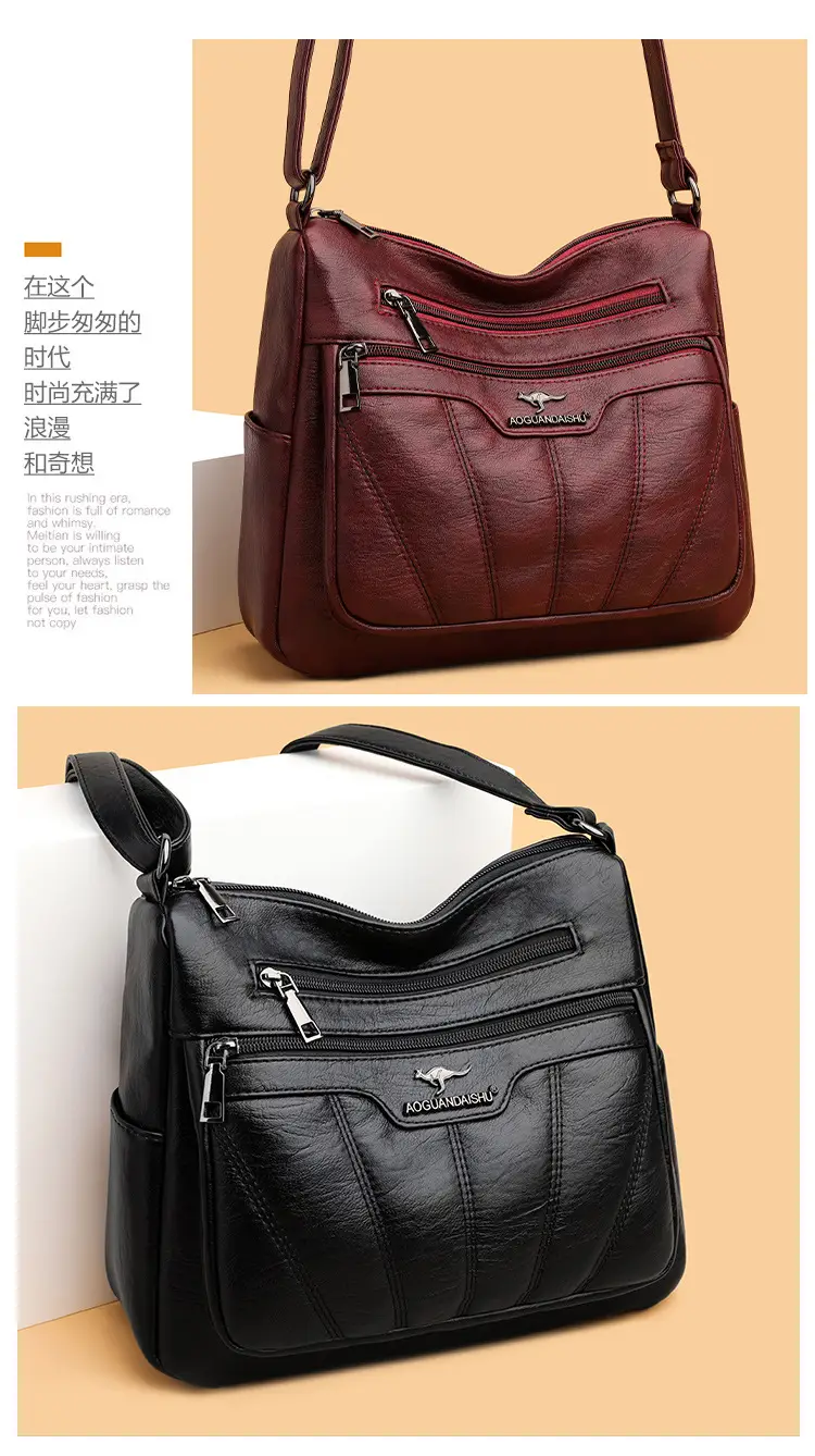 Black Embroidered Shoulder Crossbody Bag for Women 2025 — feature 14