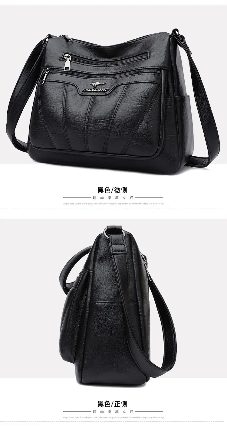 Black Embroidered Shoulder Crossbody Bag for Women 2025 — feature 21