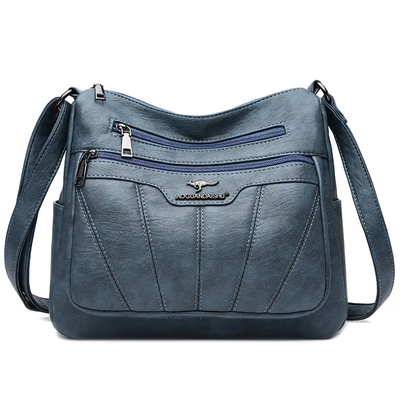 Black Embroidered Shoulder Crossbody Bag for Women 2025 - Image 4