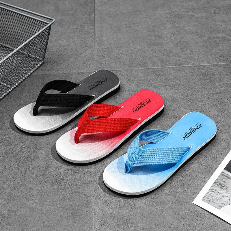 2022 Blue Casual Sandals Korean Style Beach Flip Flops