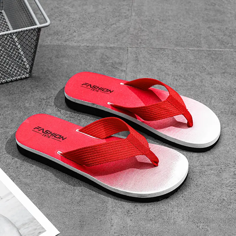 2022 Blue Casual Sandals Korean Style Beach Flip Flops