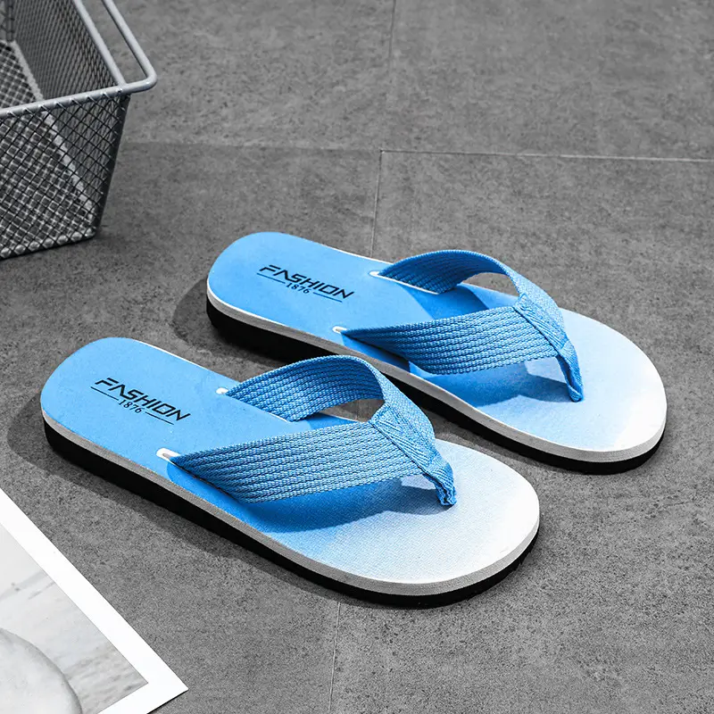 2022 Blue Casual Sandals Korean Style Beach Flip Flops