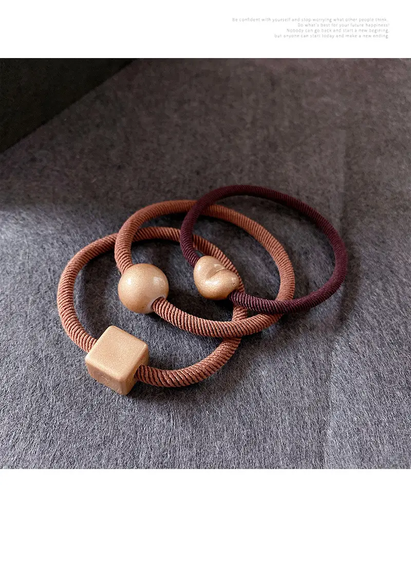 Elegant Gold Square Hair Rope Bands for Women — feature 33