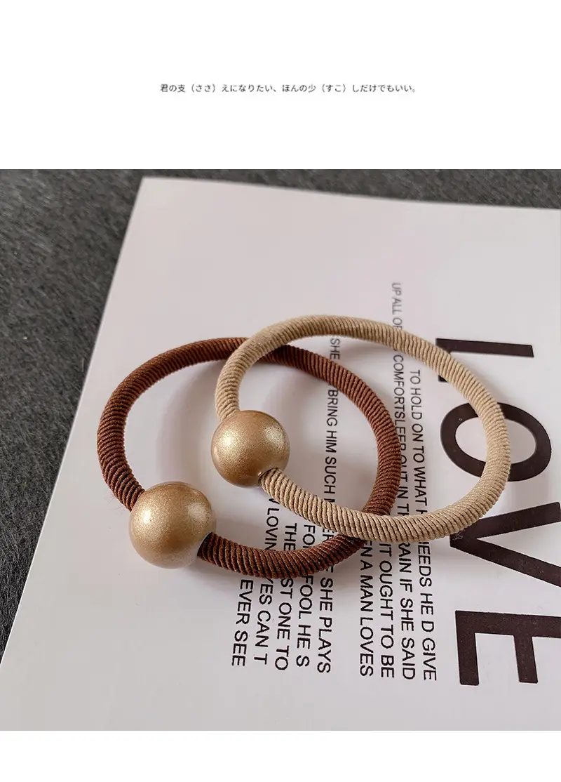 Elegant Gold Square Hair Rope Bands for Women — feature 34