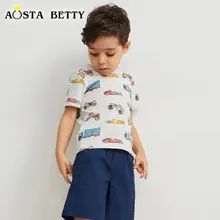 Yellow Cotton Round Neck T-Shirt for Kids Summer â feature 9