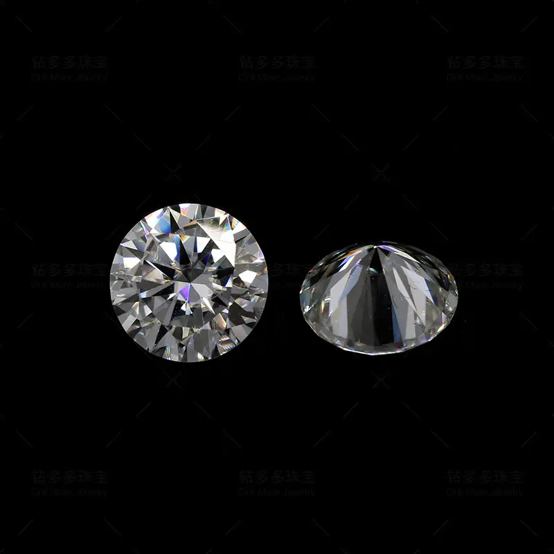 Moissanite Def Color Round Bare Stone 8x8mm - Image 3