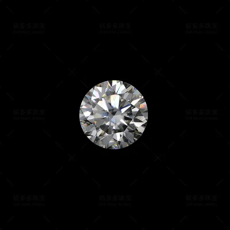 Moissanite Def Color Round Bare Stone 8x8mm — feature 2