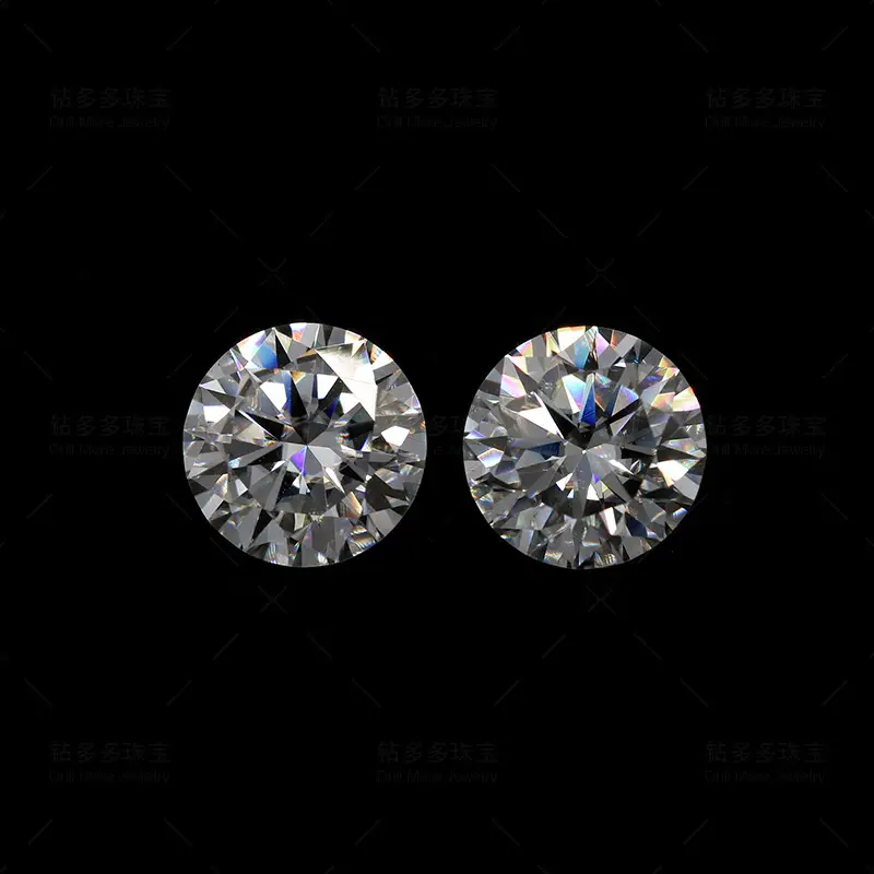 Moissanite Def Color Round Bare Stone 8x8mm — feature 5