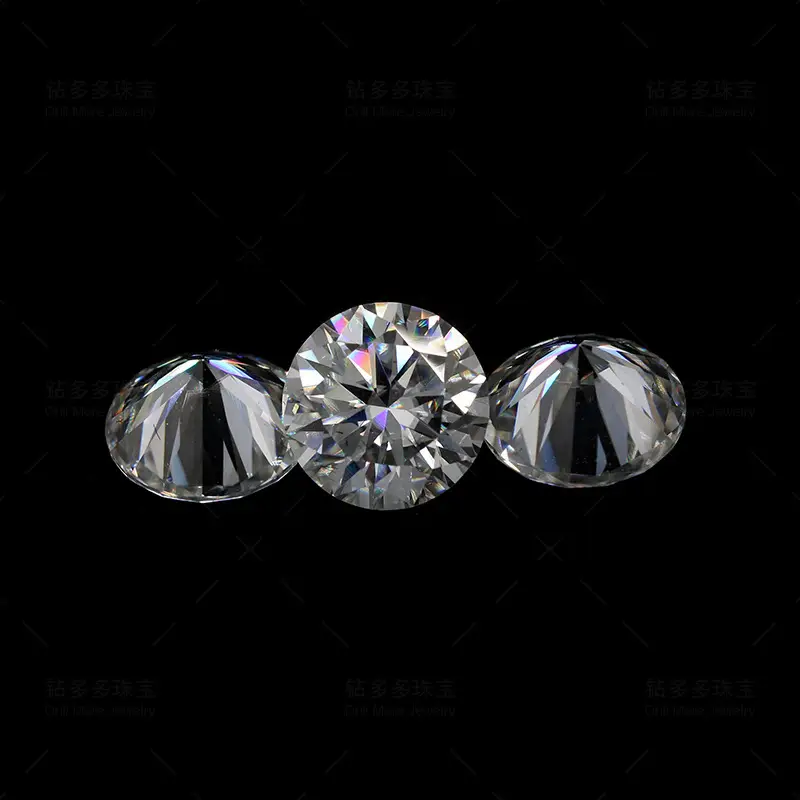 Moissanite Def Color Round Bare Stone 8x8mm — feature 7
