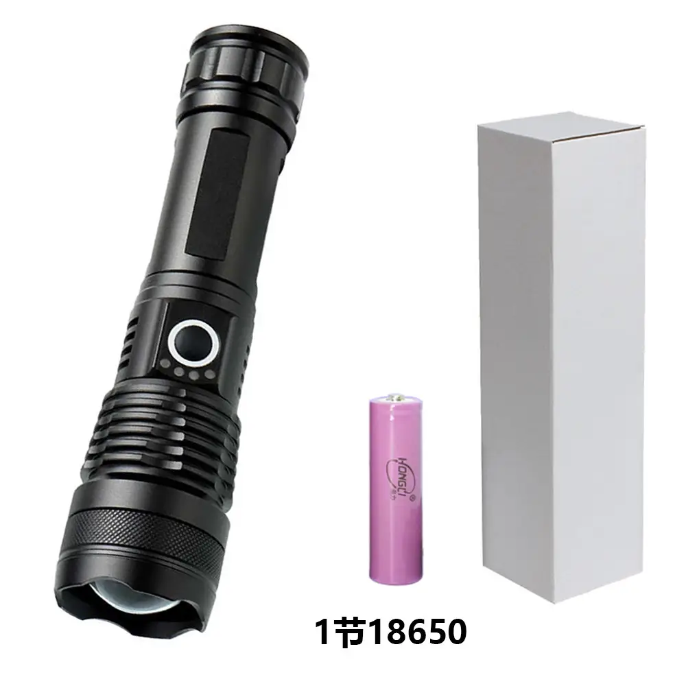 USB Charging Telescopic Flashlight P50 Aluminum Strong Light - Image 2