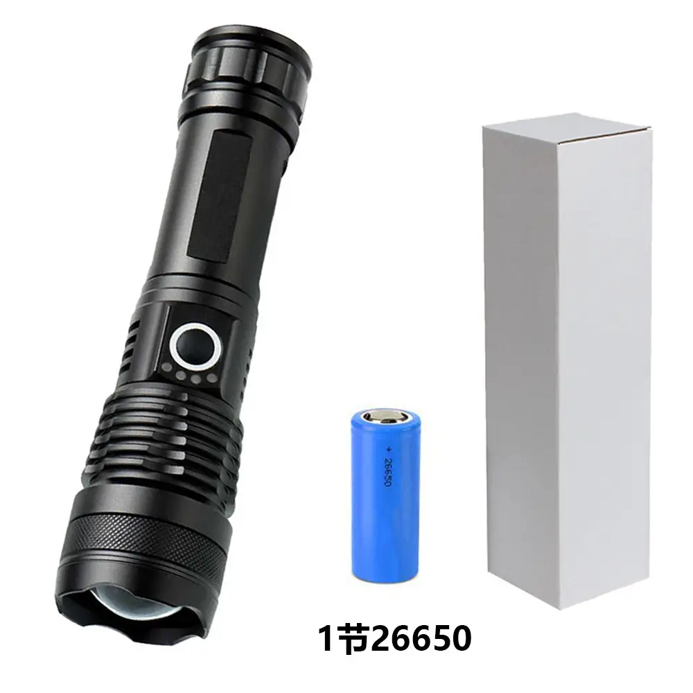 USB Charging Telescopic Flashlight P50 Aluminum Strong Light - Image 3