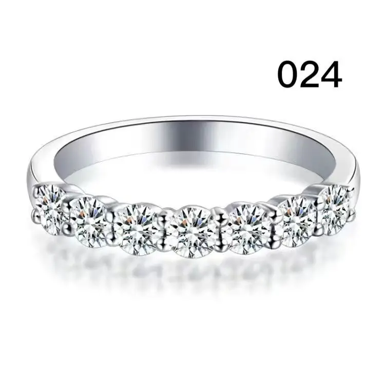 Platinum Diamond Row Ring for Women - Image 2