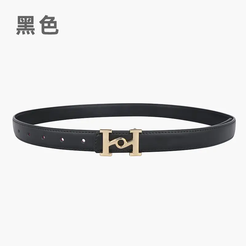 New Leather Belt Women's Retro Joker Brown Teal