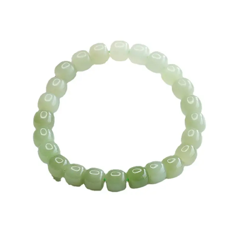 Guan Yu Jade Bracelet Clear Water Gradient Color - Image 6
