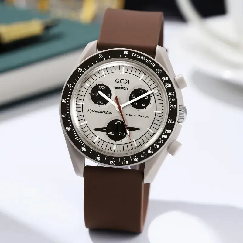 Pink Silicone Student Watch with Chronograph Function - Image 9