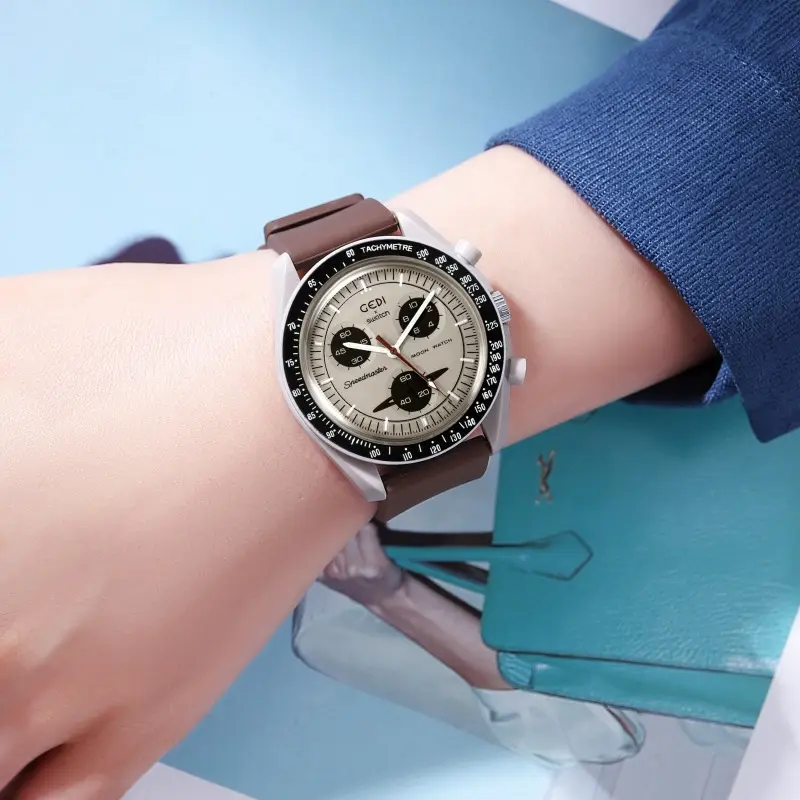 Pink Silicone Student Watch with Chronograph Function — feature 10