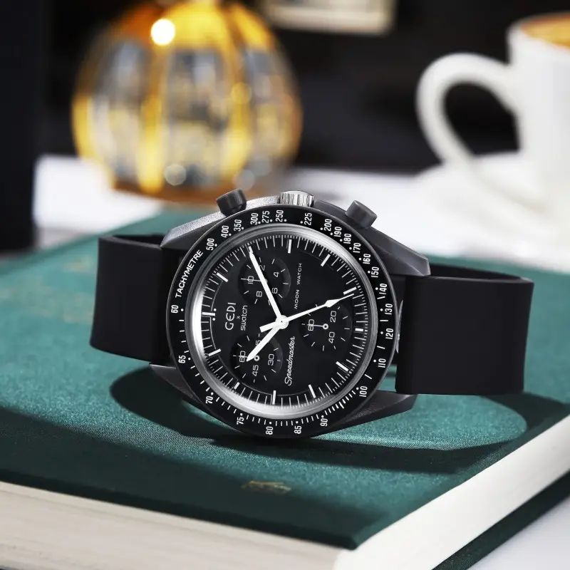 Pink Silicone Student Watch with Chronograph Function — feature 7