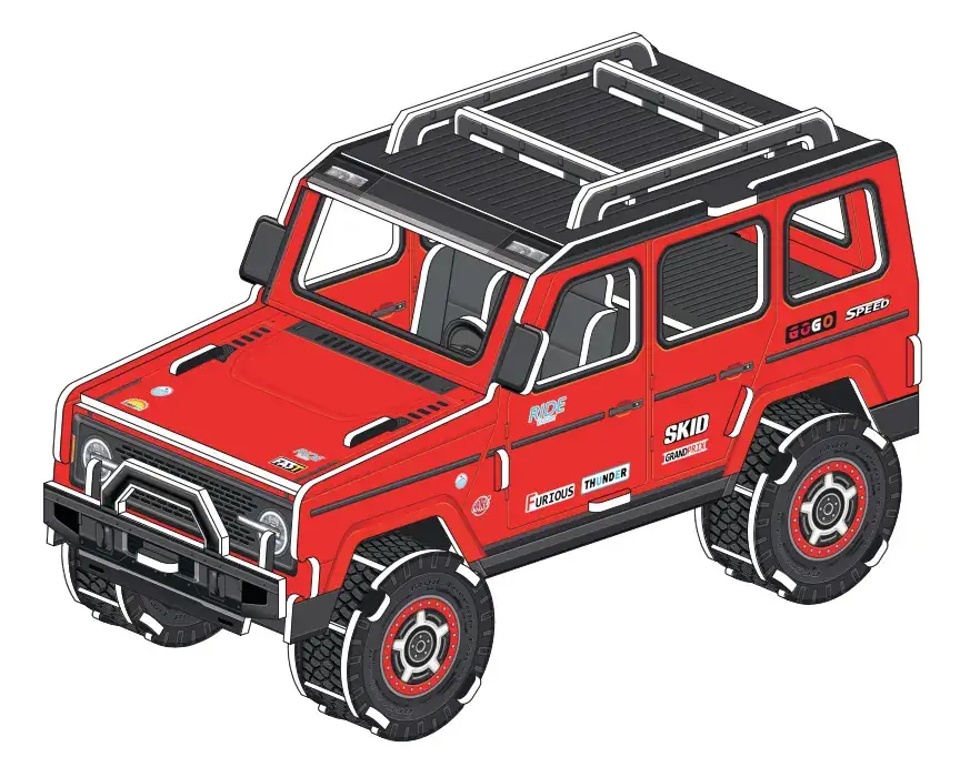 231 red car medium 14*21