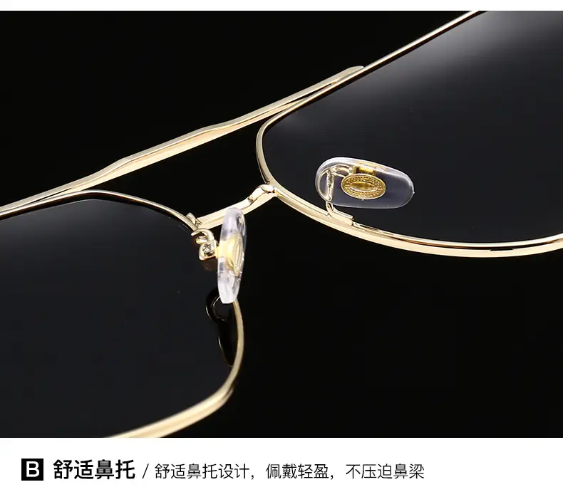 Men Metallic Polarized Driving Sunglasses UV Resistant Black — feature 11