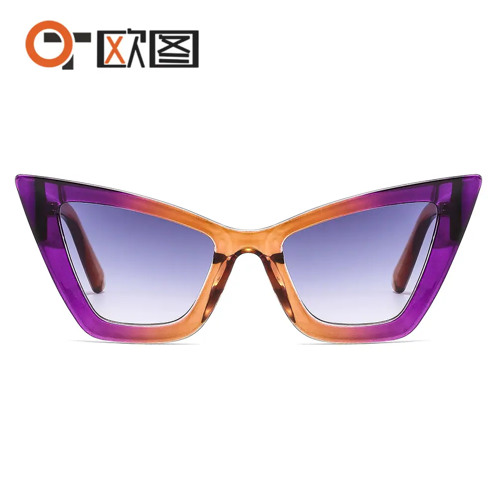 Purple Cat-Eye Sunglasses for Women Street Party Fashion - Image 9