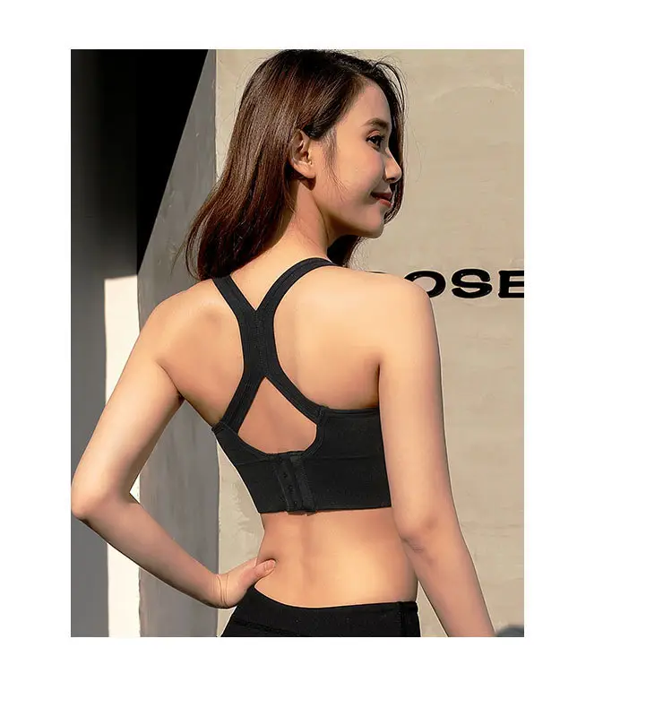Adjustable Shockproof Sports Bra with Rear Buckle Hollow Back — feature 14