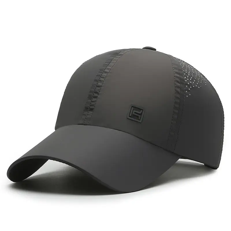 Men's White Baseball Cap with Logo