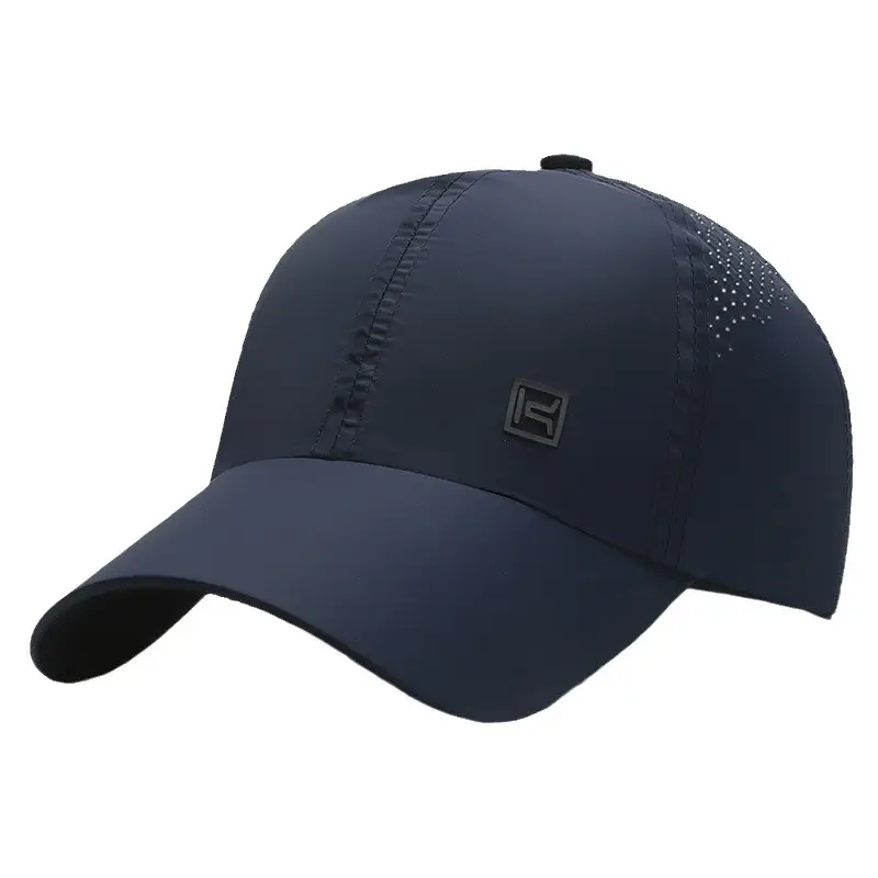 Men's White Baseball Cap with Logo