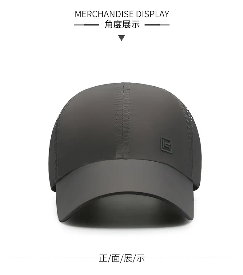 Men's White Baseball Cap with Logo — feature 5