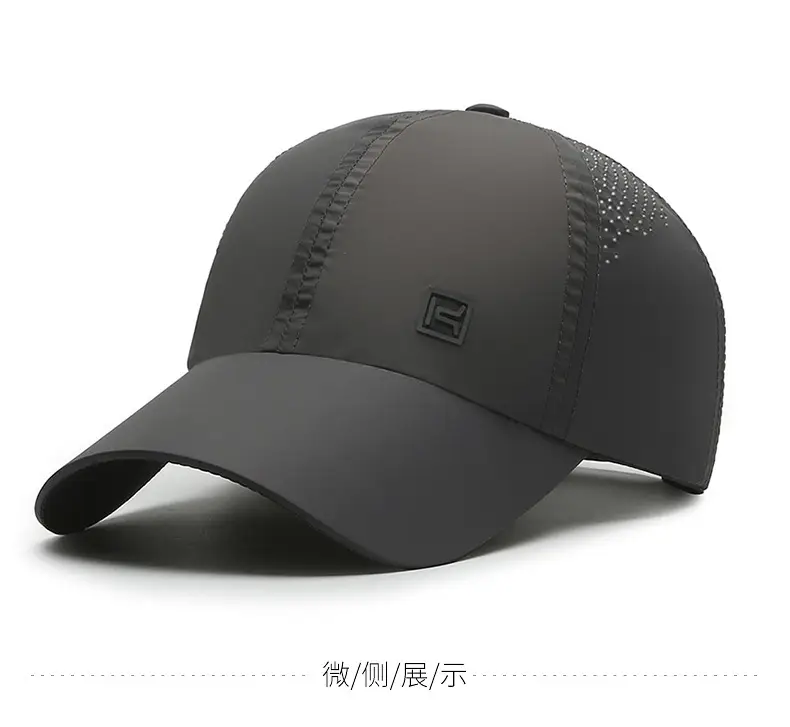 Men's White Baseball Cap with Logo — feature 6
