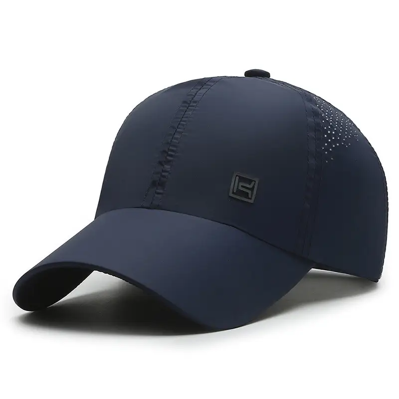 Men's White Baseball Cap with Logo