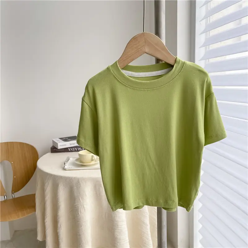 Pink Round Neck T-Shirt for Boys Summer Wear