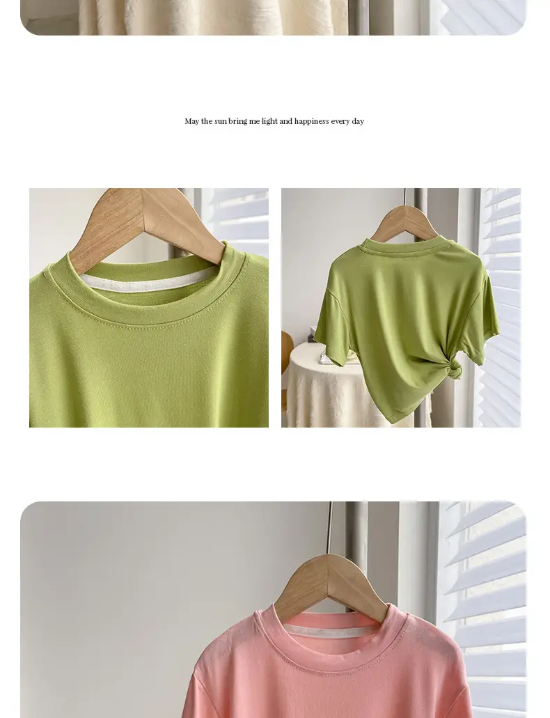 Pink Round Neck T-Shirt for Boys Summer Wear — feature 11