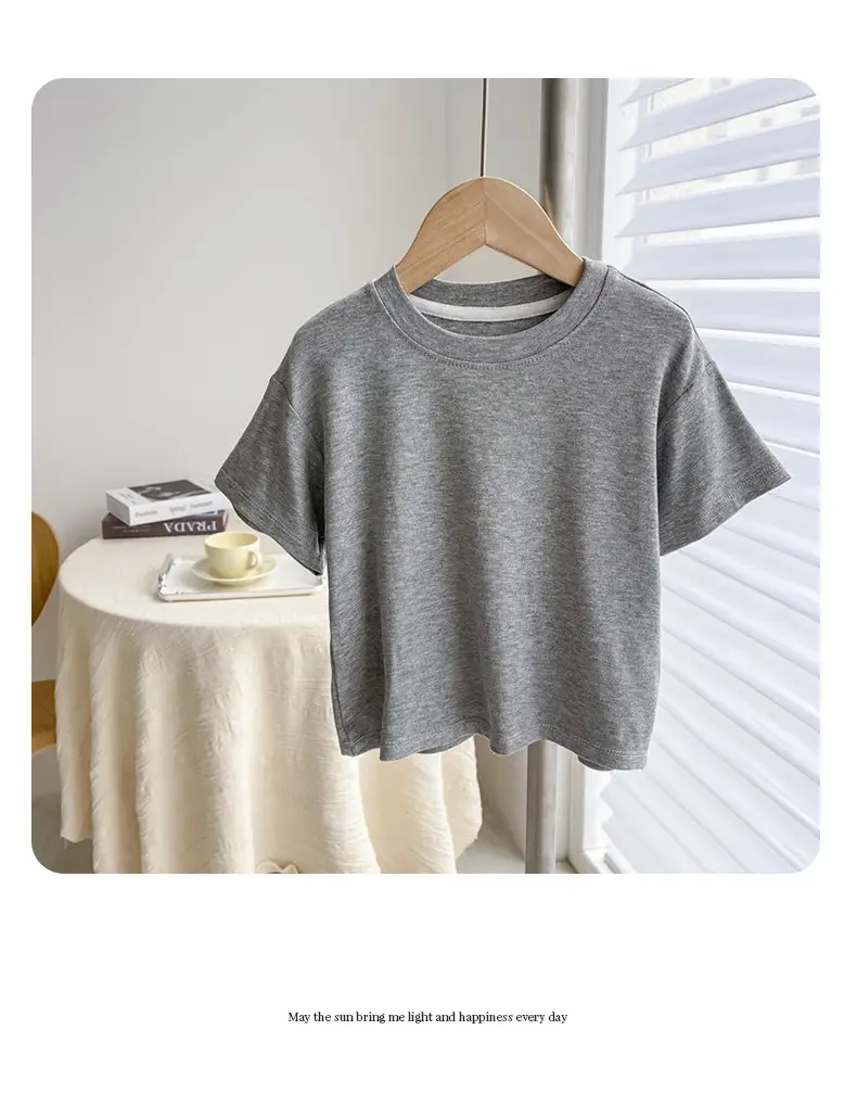 Pink Round Neck T-Shirt for Boys Summer Wear — feature 13