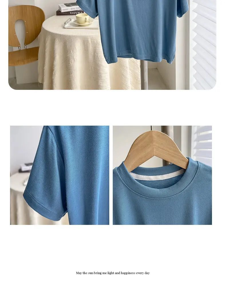 Pink Round Neck T-Shirt for Boys Summer Wear — feature 8