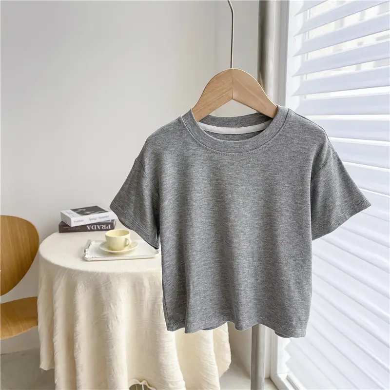 Pink Round Neck T-Shirt for Boys Summer Wear